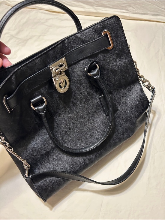 Michael Kors Handbags - MICHAEL Michael Kors Black Satchel with Gold Hardware